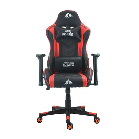 SILLA GAMING SERIE DRAGÓN ROJA CROMAD - CR1146