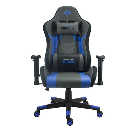 SILLA GAMING SERIE PHOENIX AZUL CROMAD - CR1141