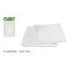 SET 4 BANDEJAS RECTANGULARES CON BLONDA 14X21CM ALGON - BA01043175316