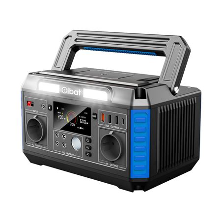 ESTACIÓN DE ENERGÍA PORTÁTIL 600W - 140.400MAH ELBAT - EB0498