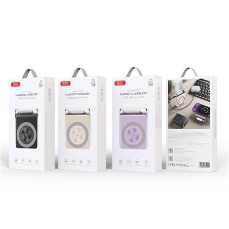 POWERBANK MAGNÉTICA MINI PR226 LED 10000MAH | USB + TIPO C | BLANCO XO - XOPR226WH-3