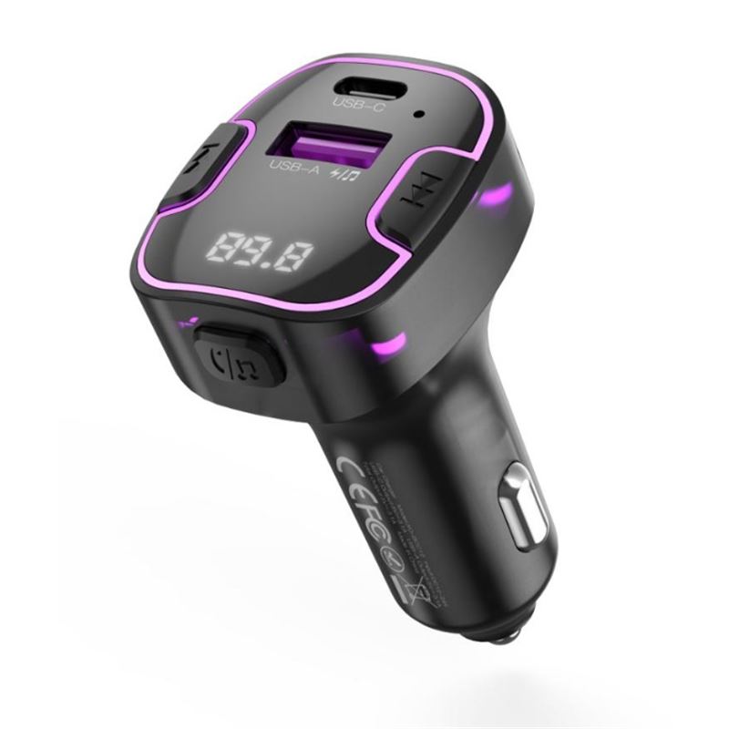 TRANSMISOR FM BCC12 BLUETOOTH + USB + TIPO C XO - XOBCC12-1