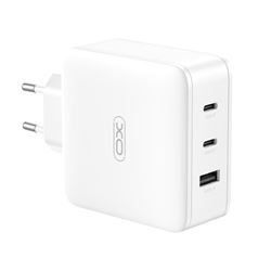 CARGADOR DE CORRIENTE CE14 100W 2 X TIPO C + 1 X USB XO BLANCO - XOCE14