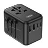 ADAPTADOR UNIVERSAL DE VIAJE 65W 3 X TIPO C + 2 X USB XO - XOWL22-1