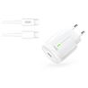 CARGADOR DE CORRIENTE L113 20W TIPO C + CABLE TIPO C XO BLANCO - XOL113TC