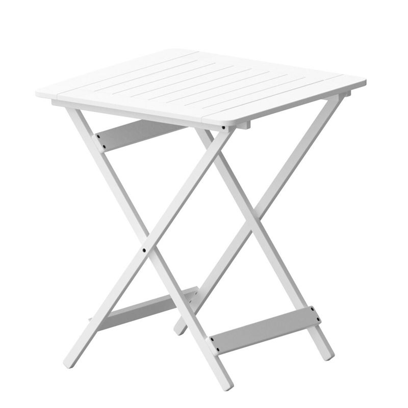 MESA PLEGABLE BAMBU BARNIZADA BLANCO - 80438