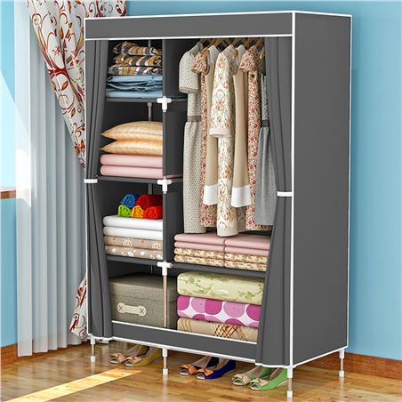 ARMARIO DE TELA DOBLE 90X43X168CM - 80205-1