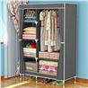 ARMARIO DE TELA DOBLE 90X43X168CM - 80205-1