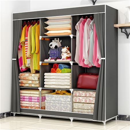 ARMARIO DE TELA TRIPLE 118x45x169CM - 80206-1