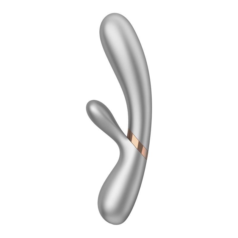 VIBRADOR HOT LOVER SILVER/CHAMPAGNE APP SATISFYER - 4061504002514