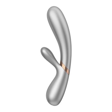 VIBRADOR HOT LOVER SILVER/CHAMPAGNE APP SATISFYER - 4061504002514