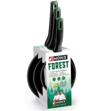 PACK 3 SARTENES ALUMINIO FORJADO 18/22/26CM FOREST MONIX - M501236-1