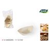 PACK 12 CUENCOS MADERA APERITIVOS 10CM ALGON - BA01019176436.