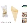 PACK 5 CONOS MADERA APERITIVOS 24CM ALGON - BA01019176442.