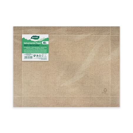 PACK 40 SALVAMANTELES KRAFT YUTE 30X40 ALGON - BA01112276460.