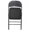SILLA PLEGABLE ACOLCHADA NEGRA - 75885-1