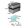 NEVERA DE COMPRESOR PORTATIL 40 LITROS 55W MUVIP - MV0467ESP