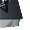 COCINA GAS INOX 2 FUEGOS CRISTAL TEMPLADO MUVIP - MV0384-3