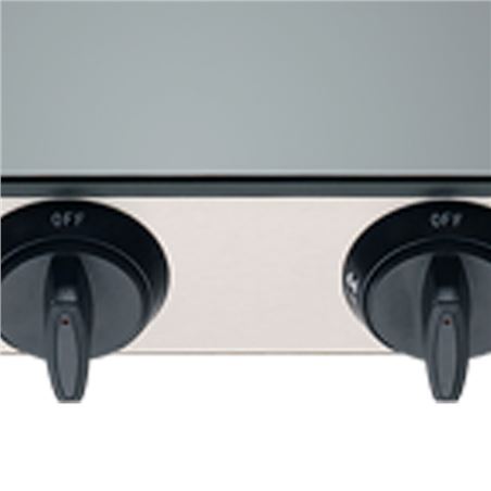 COCINA GAS INOX 4 FUEGOS CRISTAL TEMPLADO MUVIP - MV0386-2