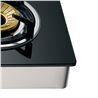 COCINA GAS INOX 4 FUEGOS CRISTAL TEMPLADO MUVIP - MV0386-3