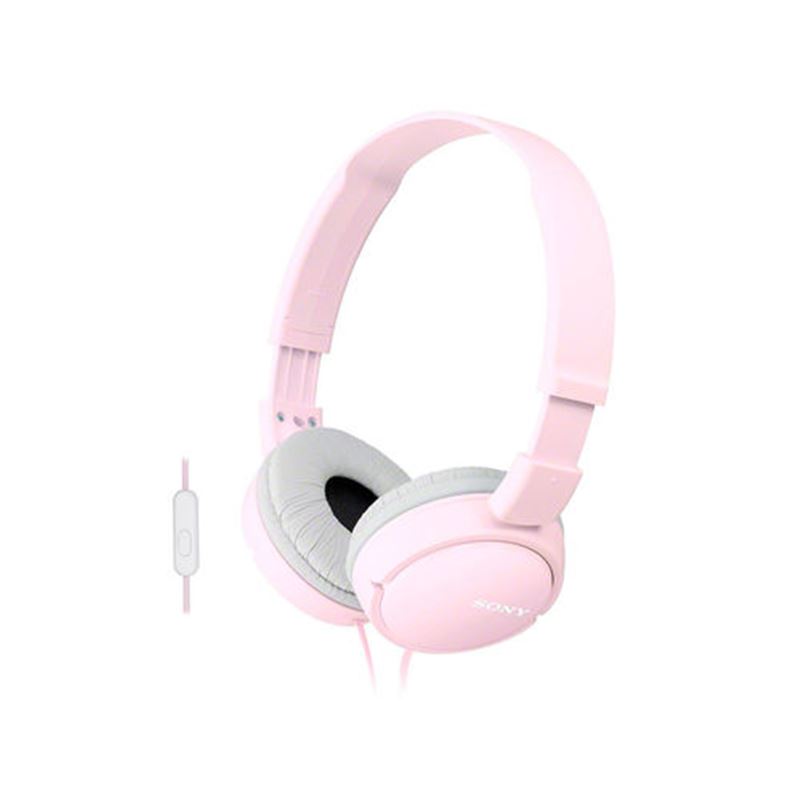 AURICULAR DIADEMA CON MICRÓFONO MP3 ROSA SONY - MDRZX110APP-1