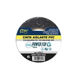 CINTA AISLANTE 20MX19MM NEGRA EDM - 47017