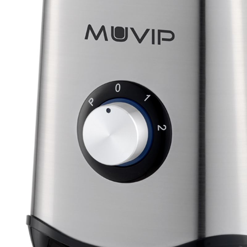 BATIDORA INOXIDABLE VASO CRISTAL 1300W 1.5 LITROS MUVIP - MV0259-3