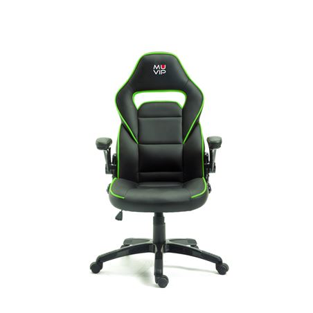 SILLA GAMING GM400 NEGRO/VERDE MUVIP - MV0126 (1)