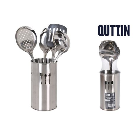BOTE CON 4 UTENSILIOS INOX DE COCINA QUTTIN - 9982112.