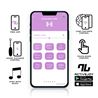 HUEVO MASTURBADOR VIBRADOR FEMENINO CON APP ROSA/AZUL INTOYOU - 8436615002337-1