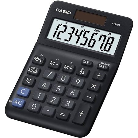 CALCULADORA BASICA ESCRITORIO 8 DIGITOS MS-8F CASIO - MS8F