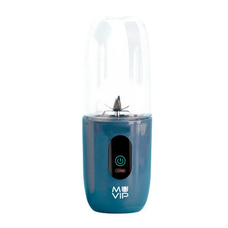 BATIDORA DE VASO PORTÁTIL RECARGABLE COLOR DESIGN 460ML AZUL MUVIP - MV0541