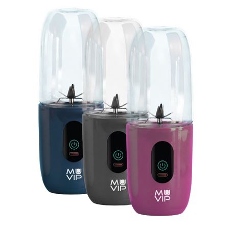 BATIDORA DE VASO PORTÁTIL RECARGABLE COLOR DESIGN 460ML AZUL MUVIP - MV0541-542-543