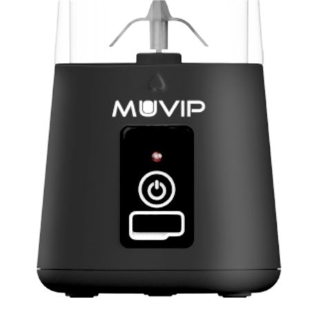 BATIDORA DE VASO PORTÁTIL RECARGABLE 380ML NEGRA MUVIP - MV0544-2