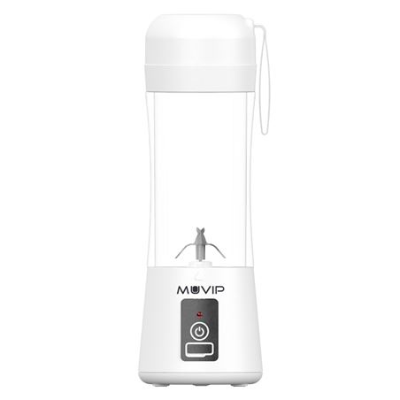 BATIDORA DE VASO PORTÁTIL RECARGABLE 380ML BLANCA MUVIP - MV0545