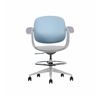 SILLA / TABURETE DE OFICINA TOP WORK AZUL CROMAD - CR1153-1