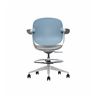 SILLA / TABURETE DE OFICINA TOP WORK AZUL CROMAD - CR1153-2