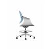 SILLA / TABURETE DE OFICINA TOP WORK AZUL CROMAD - CR1153-3