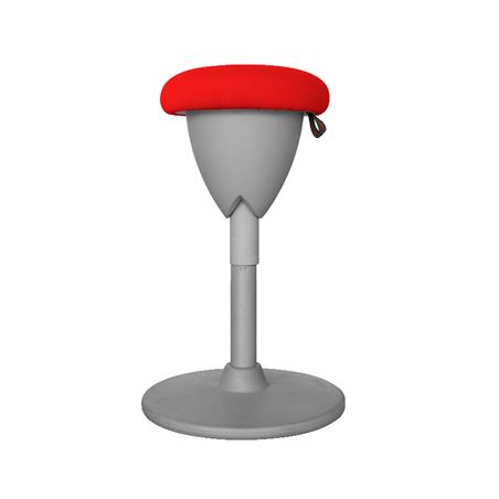TABURETE MULTIUSOS BALANCIN DESIGN ROJO CROMAD - CR1149