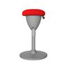 TABURETE MULTIUSOS BALANCIN DESIGN ROJO CROMAD - CR1149