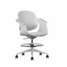 SILLA / TABURETE DE OFICINA TOP WORK GRIS CLARO CROMAD - CR1154