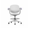 SILLA / TABURETE DE OFICINA TOP WORK GRIS CLARO CROMAD - CR1154-1