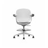 SILLA / TABURETE DE OFICINA TOP WORK GRIS CLARO CROMAD - CR1154-2