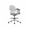 SILLA / TABURETE DE OFICINA TOP WORK GRIS CLARO CROMAD - CR1154-4
