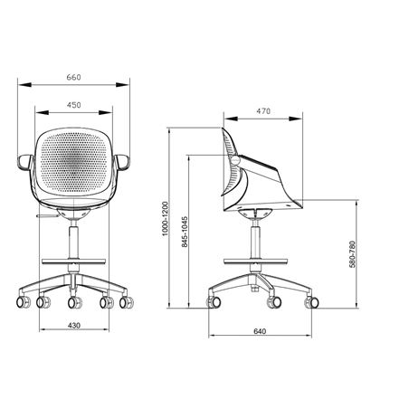 SILLA / TABURETE DE OFICINA TOP WORK GRIS CLARO CROMAD - CR1154-5