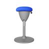 TABURETE MULTIUSOS BALANCIN DESIGN AZUL CROMAD - CR1148