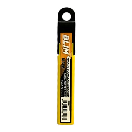 PACK 10 CUCHILLAS RECAMBIO PARA CUTTERS 9MM BLIM - BL0395