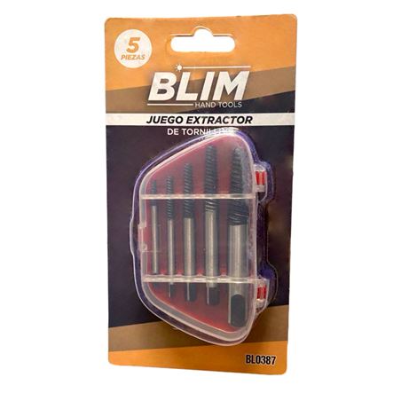 JUEGO EXTRACTOR DE TORNILLOS 5 PCS BLIM - BL0387