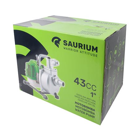 MOTOBOMBA GASOLINA 43CC 2 TIEMPOS 1" SAURIUM - 48438-3