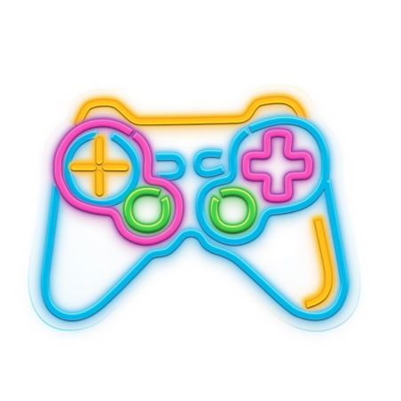 LAMPARA DECORATIVA NEON LED GAMEPAD FOREVER - RTV100475